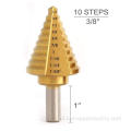 Nieuwe Step Drill Bit - Titanium gecoat